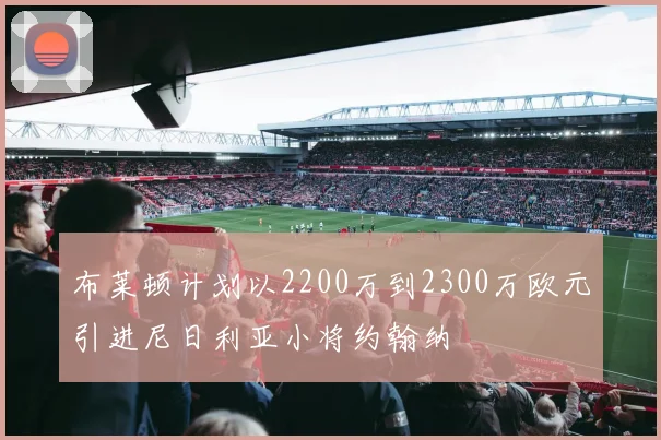 布莱顿计划以2200万到2300万欧元引进尼日利亚小将约翰纳